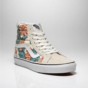 Vans Sk8‑Hi Vintage Floral Suede Canvas High‑Top Sneakers